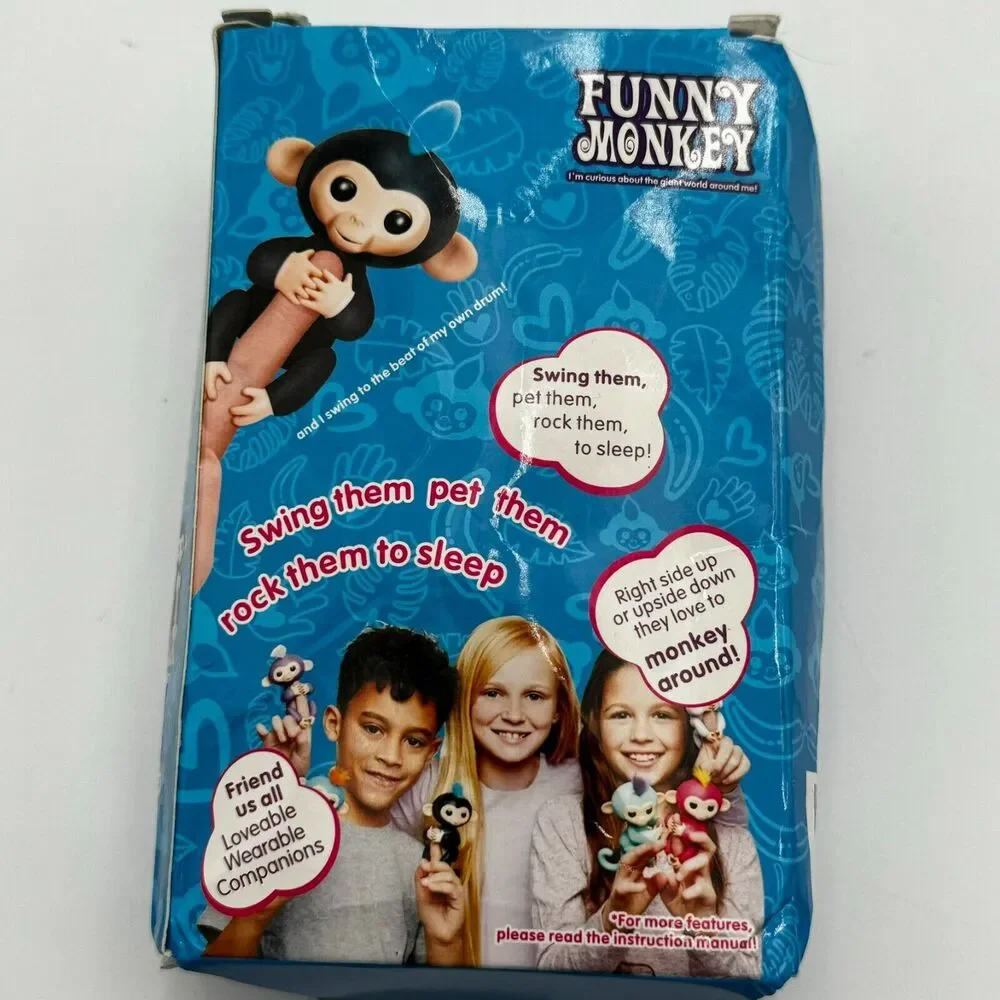 Fingerlings Monkey Blue With Orange Hair Boris Interactive Toy Original New‎ Box